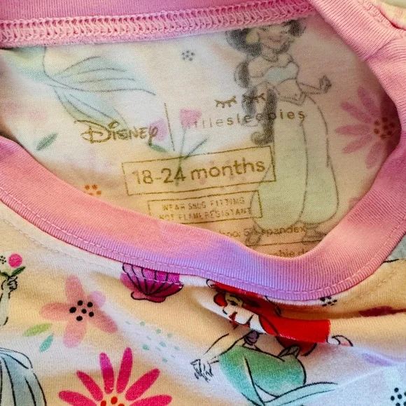 Little Sleepies Disney princess pajamas - Picture 3 of 4